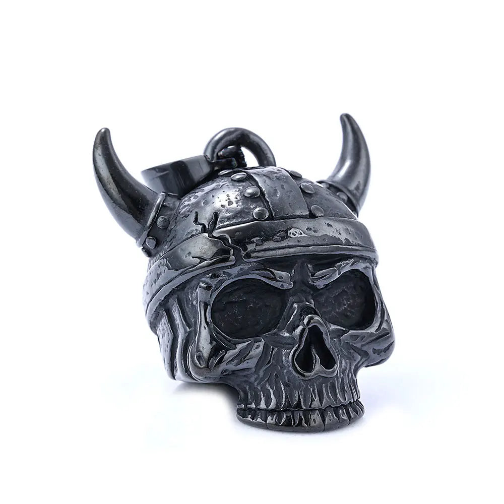Norse Viking Warrior Spartacus Helmet Bell Pendant Stainless Steel Eagle Cross Jesus Rose Lady Rider Saint Mary USA Flag Jewelry