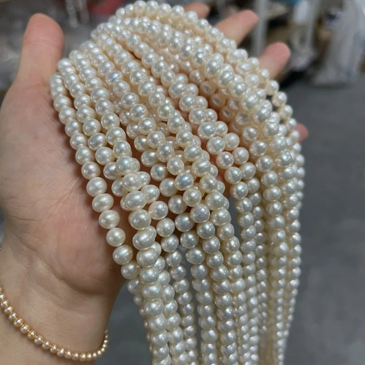 AAAA Natural Freshwater Non nuclear Pearl Beads Round Loose Beaded For Jewelry Making DIY Bracelet Necklace Accessories