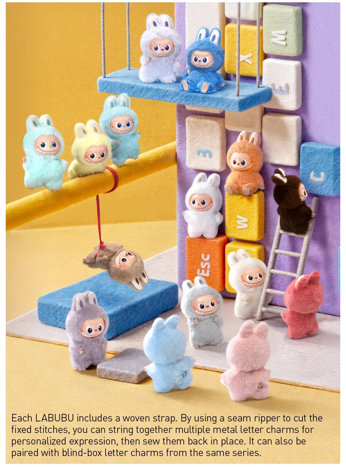 Mini Labubu 100% Authentic POP MART THE MONSTERS PIN FOR LOVE Series Blind Box Bag Toys Doll Gift