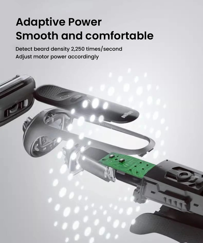Original Braun Series 7 Pro Electric Shaver Rechargeable Men Razor 3 Modes Precision for Face Clean