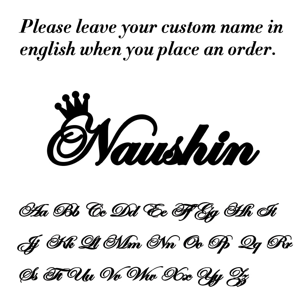Amaxer Personalised Custom Name Necklace for Women Cursive Letter Pendant Stainless Steel Chains Jewelry Couple Weddings Gifts