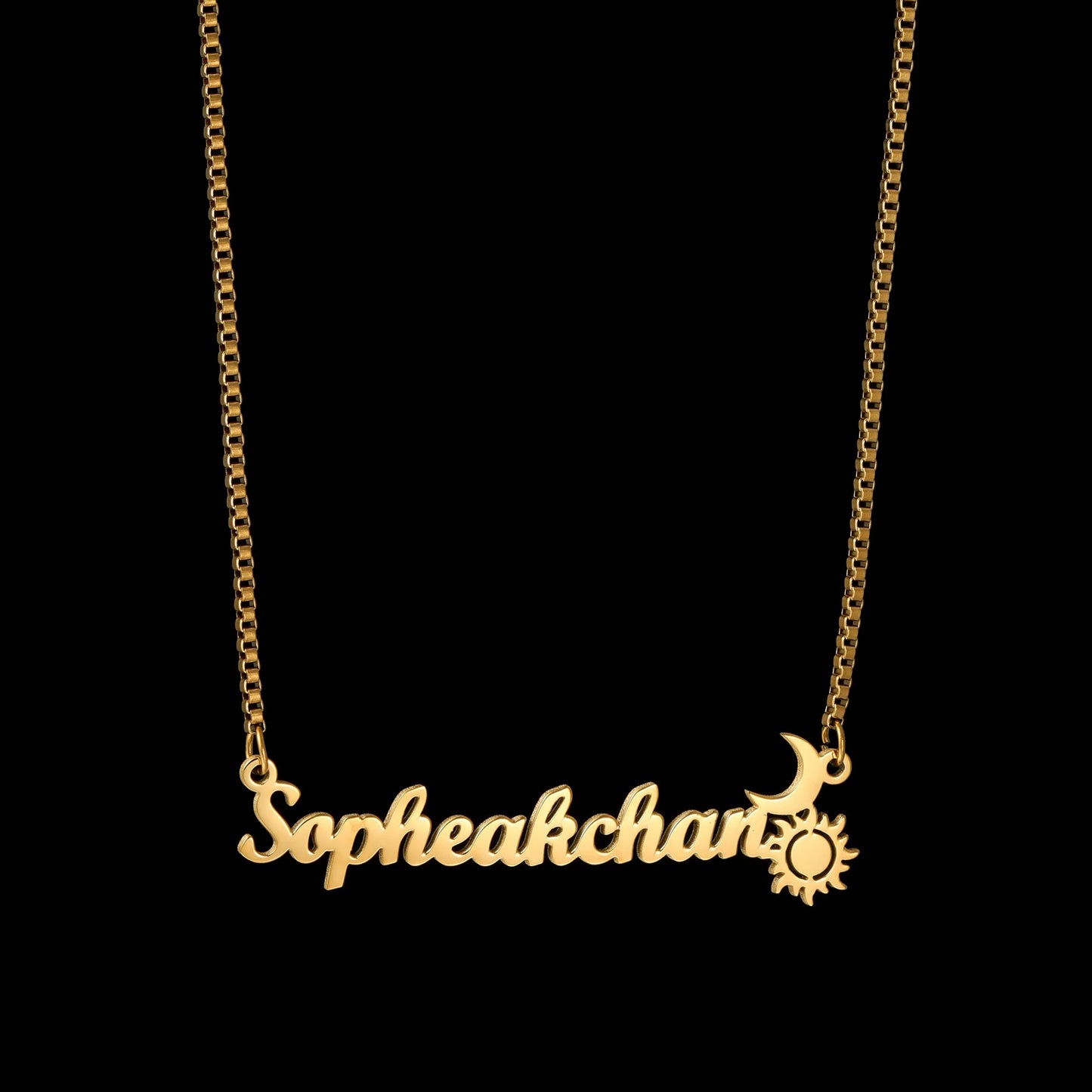 Acheerup Personalized Name Infinity Necklace for Women Baby Kids Stainless Steel Custom Heart Crown Chain Choker Birthday Gifts
