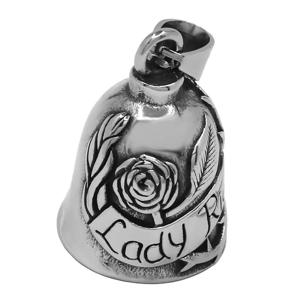 Norse Viking Warrior Spartacus Helmet Bell Pendant Stainless Steel Eagle Cross Jesus Rose Lady Rider Saint Mary USA Flag Jewelry