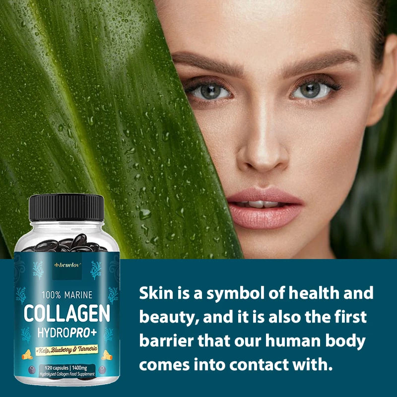 Marine Collagen Capsules Joint Hair Skin Nail Health Firming Skin Vitamins Minerals Beauty Health Supplement