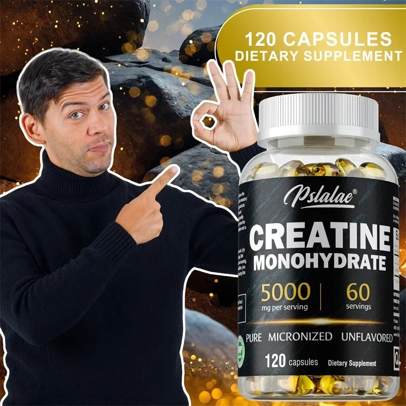 Creatine Monohydrate - Good for Build Muscle, Improve Energy, Endurance and Promote Recovery, Athletic Performance