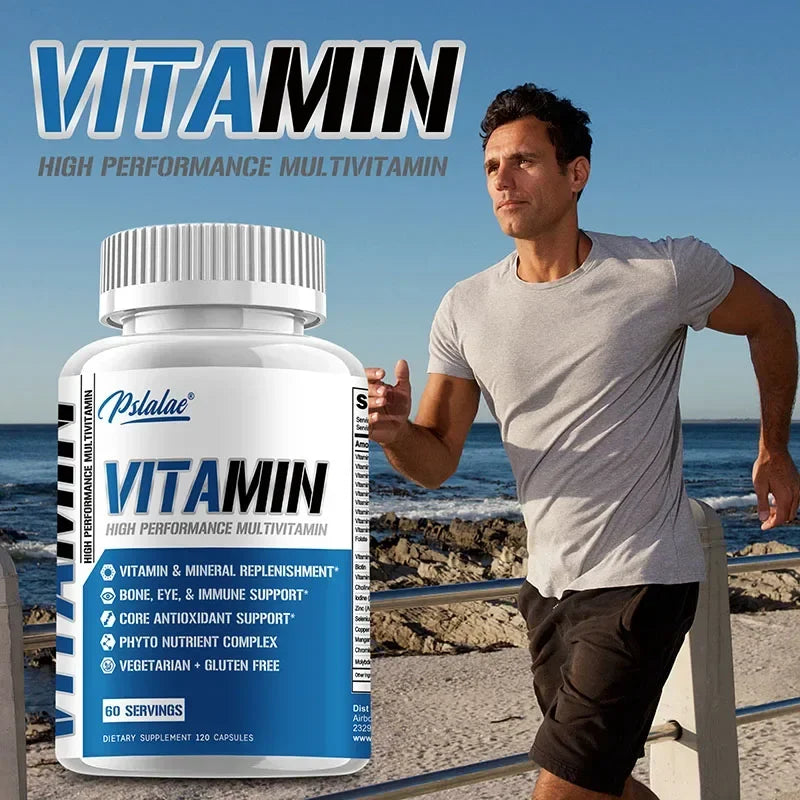 Men's Multivitamin for 50+ - Enhances Memory and Cognition, Supports Brain, Eye and Heart Health