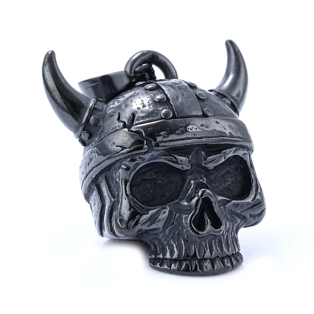 Norse Viking Warrior Spartacus Helmet Bell Pendant Stainless Steel Eagle Cross Jesus Rose Lady Rider Saint Mary USA Flag Jewelry