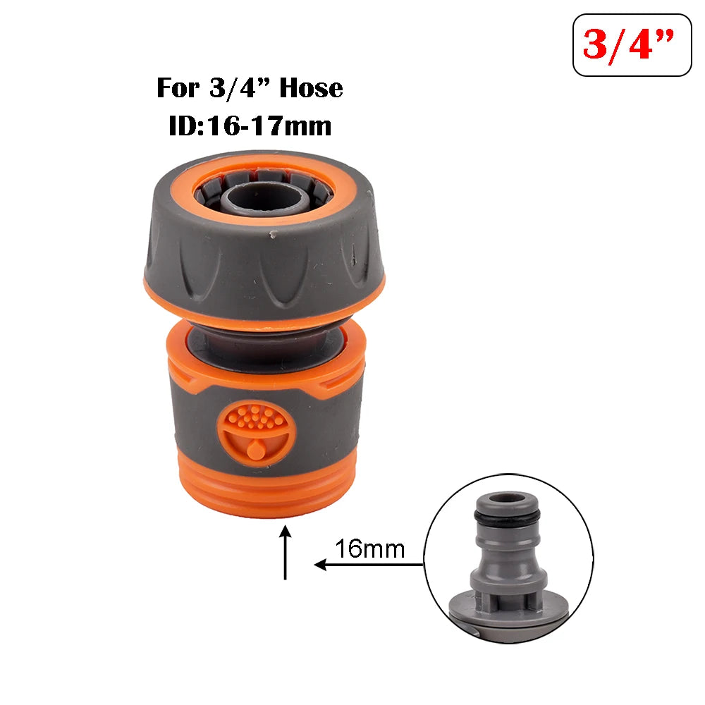 Hose Quick Connector 1/2 3/4 1 Inch Garden Hose Fitting Quick Connector Adapter Male and Female with Shut-Off Valve Switch