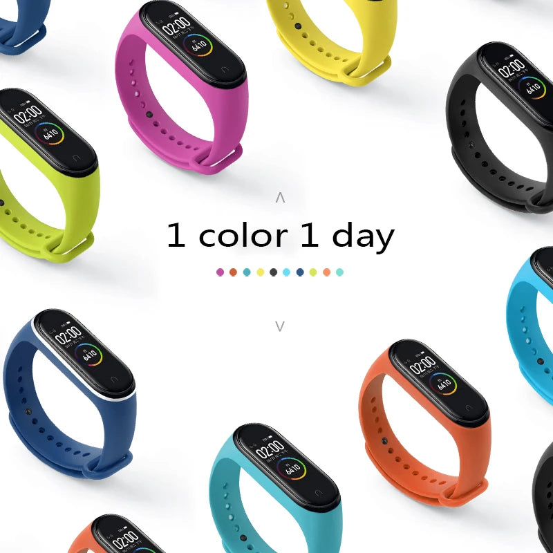 Watchbands For Xiaomi Mi Band 7 6 5 4 3 starp Wristband Silicone Bracelet Wrist Straps combination Smartwatch Accessories