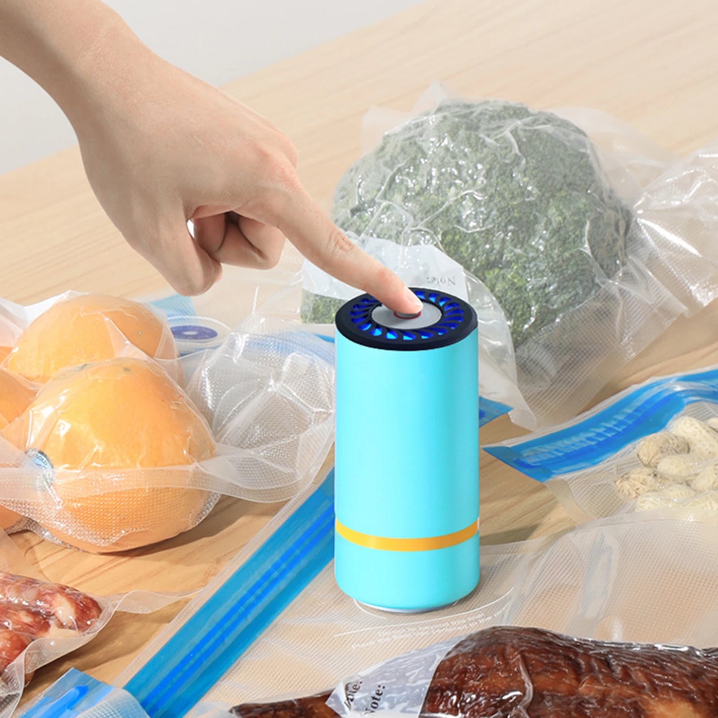 Universal Mason Jar Sealer Vacuum Kit BAP Free Vacuum Sealing Machine Food Preservation Storage for Wide Mouth Kitchen Gadgets