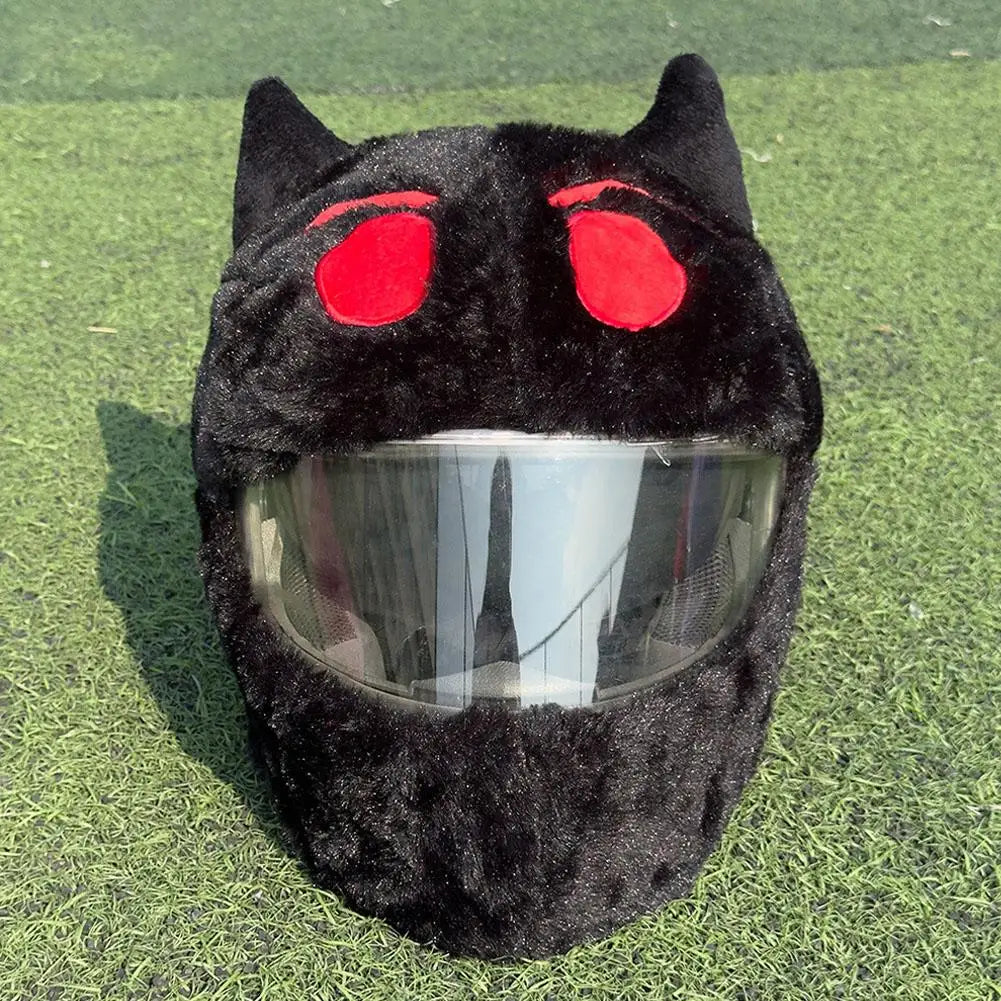 Motorcycle Helmet Cartoons Plush Helmet Protective Cover Helmet Full Face Covers For Halloween Outdoor Fun Personalized Helmets