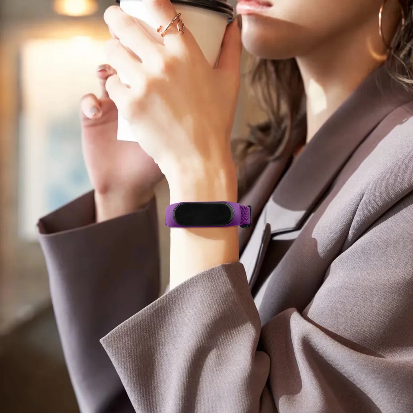 Braided Watchband For Xiaomi Mi Band 7 6 5 4 3 Strap Elastic Adjustable Wristband For Amazfit Band 5 Band Replacement Bracelet