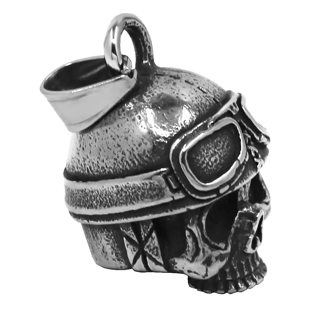 Norse Viking Warrior Spartacus Helmet Bell Pendant Stainless Steel Eagle Cross Jesus Rose Lady Rider Saint Mary USA Flag Jewelry