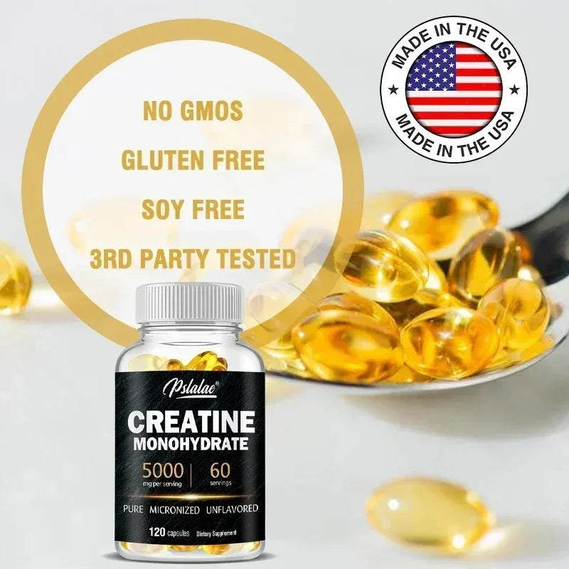 Creatine Monohydrate - 5,000 Mg Per Serving, Pre-workout Creatine To Help Build Muscle, Enhance Energy and Performance