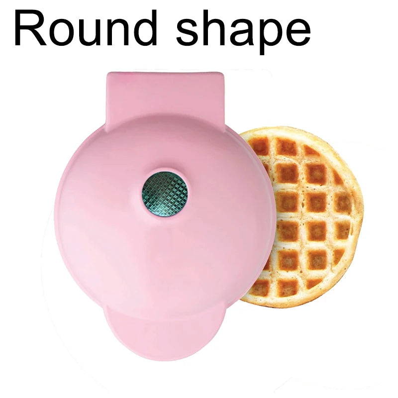 Electric Mini Color Waffles Maker Machine Kitchen Cooking Appliance for Kids Breakfast Dessert Pot Utensil Fried Eggs US EU PLUG