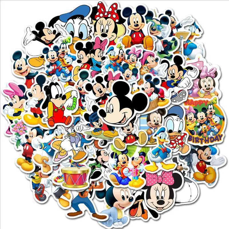 Mickey Mouse Birthday Decoration  Kids Balloons Disposable Tableware Banner Cups Pendant Baby Shower Supplies Kid Gift