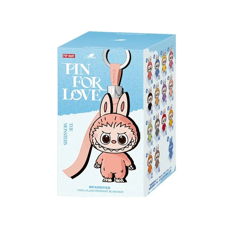 Mini Labubu 100% Authentic POP MART THE MONSTERS PIN FOR LOVE Series Blind Box Bag Toys Doll Gift