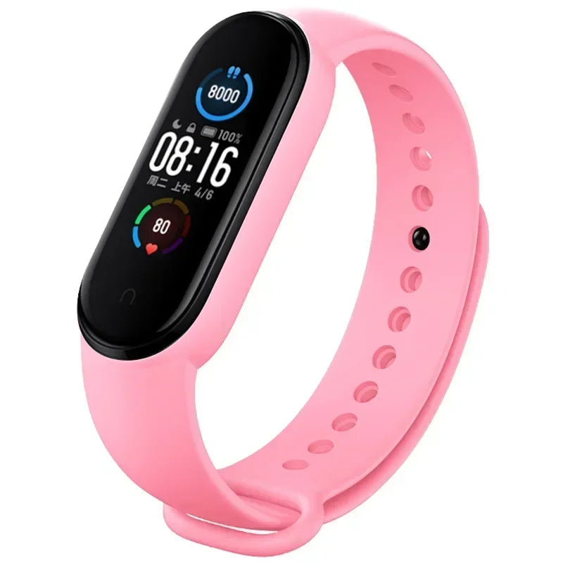 Watch Strap For Xiaomi Mi Band 7 6 5 4 3 Wristband Silicone Bracelet Wrist Straps correa Mi Band 6 7 5 4 Smartwatch Accessories