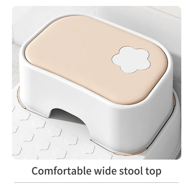 Kid Step Stool With Non-Slip Pads Living Room Furniture Kid Non-Slip Ottoman Potty Training Stool Children Safety Training Stool