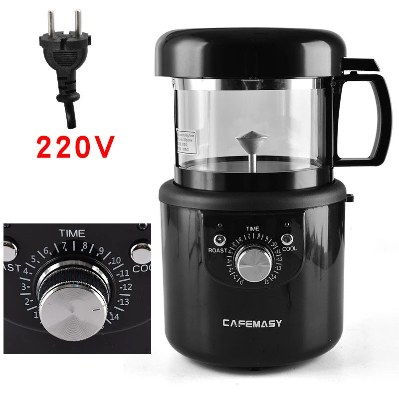 New 110g Home Coffee Roaster Electric Mini No Smoke Coffee Beans Baking Roasting Machine 110-240V 1400W Coffee Bean Roaster