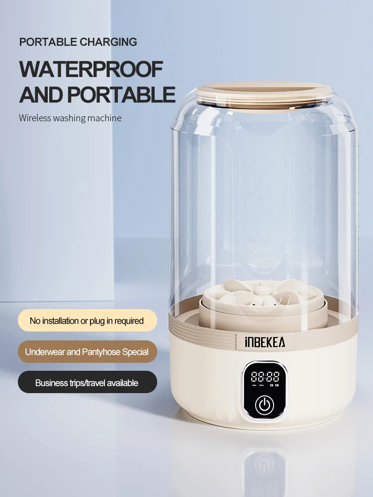 Portable Washing Machine Small Washing Machine Portable Deep Clean Laundry Tool Clothes Cleaner For Socks Portable Laundry Cup