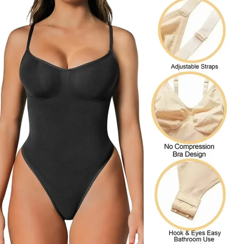 FeelinGirl #Livestream Seamless Thong Bodysuit Comfort Jumpsuit Deals For You Days Fit Adjustable