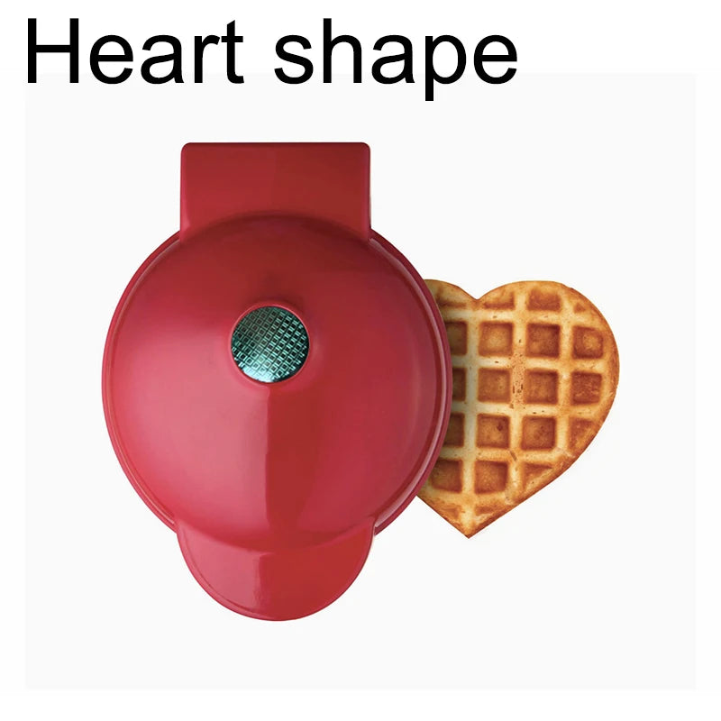 Electric Mini Color Waffles Maker Machine Kitchen Cooking Appliance for Kids Breakfast Dessert Pot Utensil Fried Eggs US EU PLUG