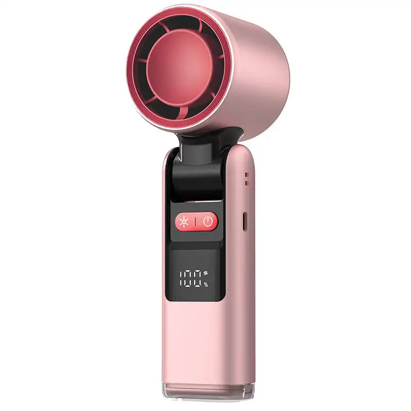 Mini Ice Cold Fan Outdoor Foldable Handheld Fan Mini Cooling Rechargeable 3600mAh 199-level Free Control High Speed Turbo Fan