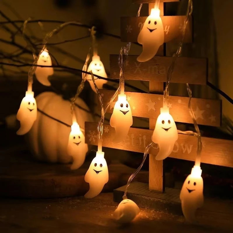 Halloween LED String Light Battery Powered Decor Lamp DIY Fairy Lamp Portable Spooky Lighting For Home Party Yard Haunted House
