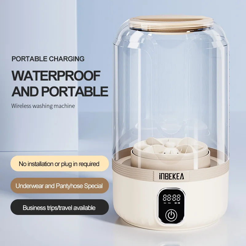 Portable Washing Machine Small Washing Machine Portable Deep Clean Laundry Tool Clothes Cleaner For Socks Portable Laundry Cup