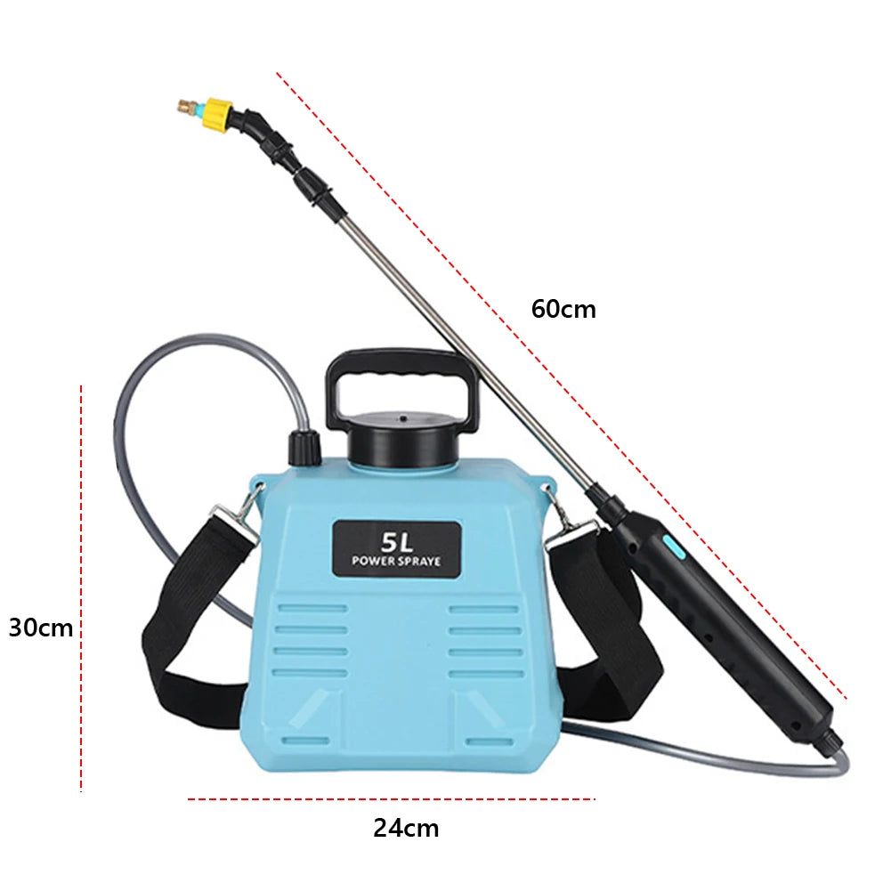 5/8L Electric Garden Sprayer Large Capacity Watering Irrigation Tool Automatic Water Sprayer for Glass Cleaning Accessories