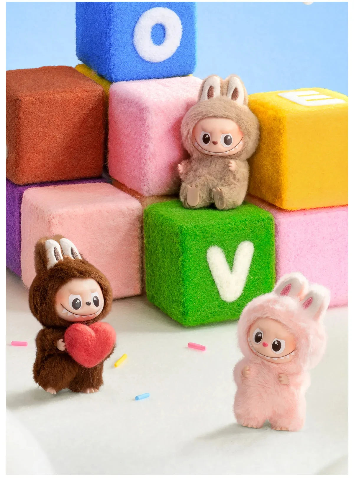 Mini Labubu 100% Authentic POP MART THE MONSTERS PIN FOR LOVE Series Blind Box Bag Toys Doll Gift