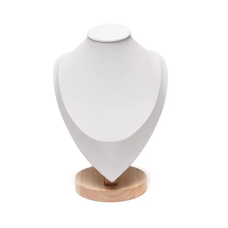 New High Quality Model Bust Show Exhibitor Velvet Jewelry Display Necklace Pendants Mannequin Jewelry Stand Organizer Colors