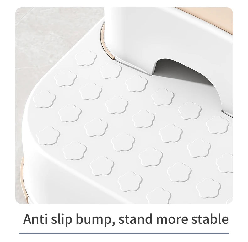 Kid Step Stool With Non-Slip Pads Living Room Furniture Kid Non-Slip Ottoman Potty Training Stool Children Safety Training Stool
