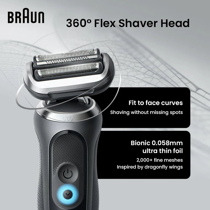 Original Braun Series 7 Pro Electric Shaver Rechargeable Men Razor 3 Modes Precision for Face Clean