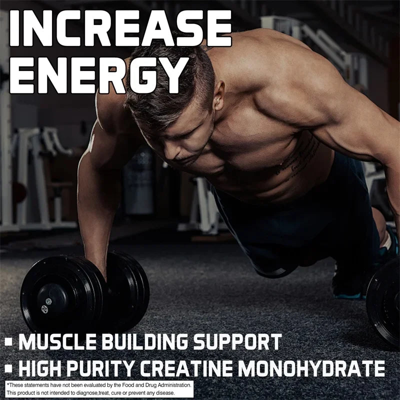 Creatine Monohydrate - Build Lean Muscle, Improve Endurance and Overall Muscle Health, Enhance Athletic Performance, Non-GMOSupp