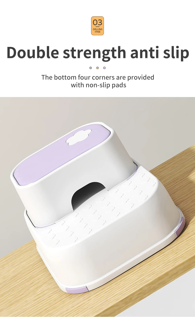 Kid Step Stool With Non-Slip Pads Living Room Furniture Kid Non-Slip Ottoman Potty Training Stool Children Safety Training Stool