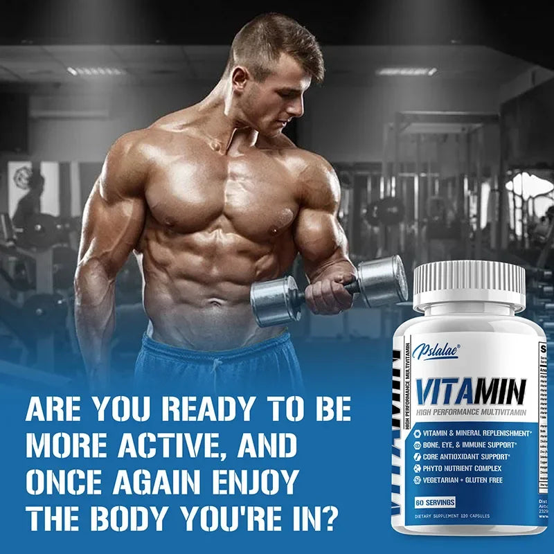 Men's Multivitamin for 50+ - Enhances Memory and Cognition, Supports Brain, Eye and Heart Health