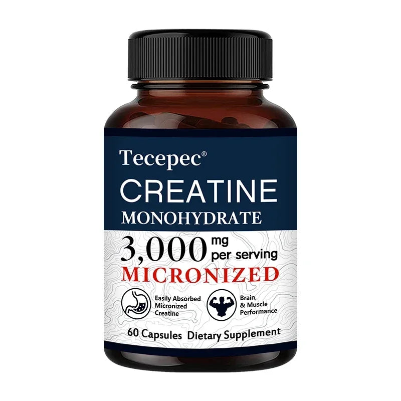 Creatine Monohydrate - Build Muscle, Improve Athletic Performance, Improve Energy Endurance and Promote Recovery - 120 Capsules