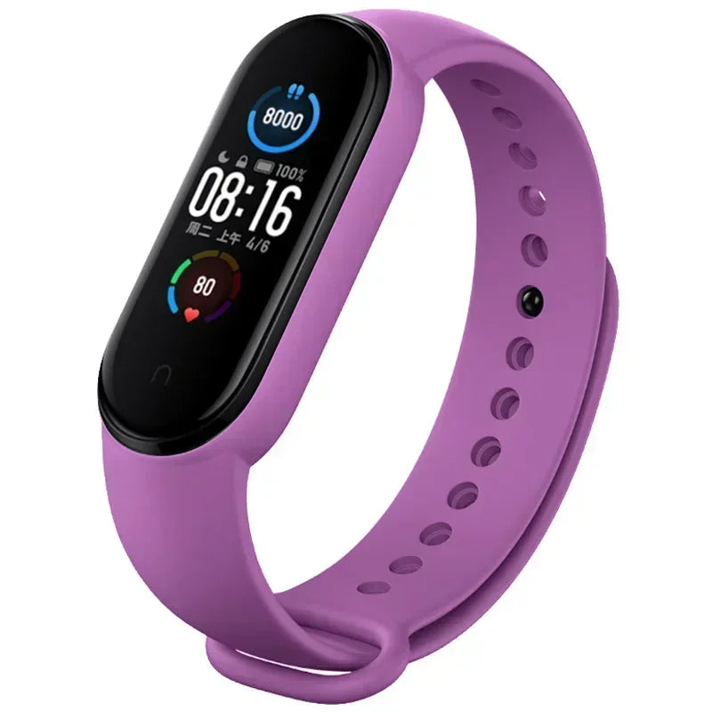 Watch Strap For Xiaomi Mi Band 7 6 5 4 3 Wristband Silicone Bracelet Wrist Straps correa Mi Band 6 7 5 4 Smartwatch Accessories