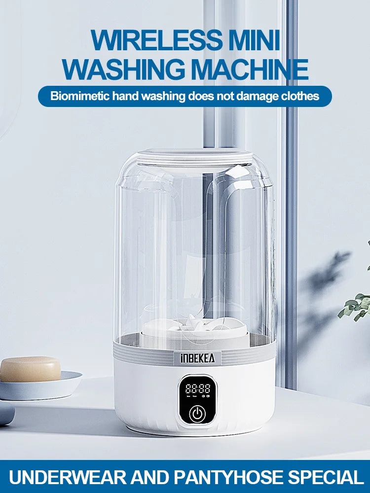 Portable Washing Machine Small Washing Machine Portable Deep Clean Laundry Tool Clothes Cleaner For Socks Portable Laundry Cup