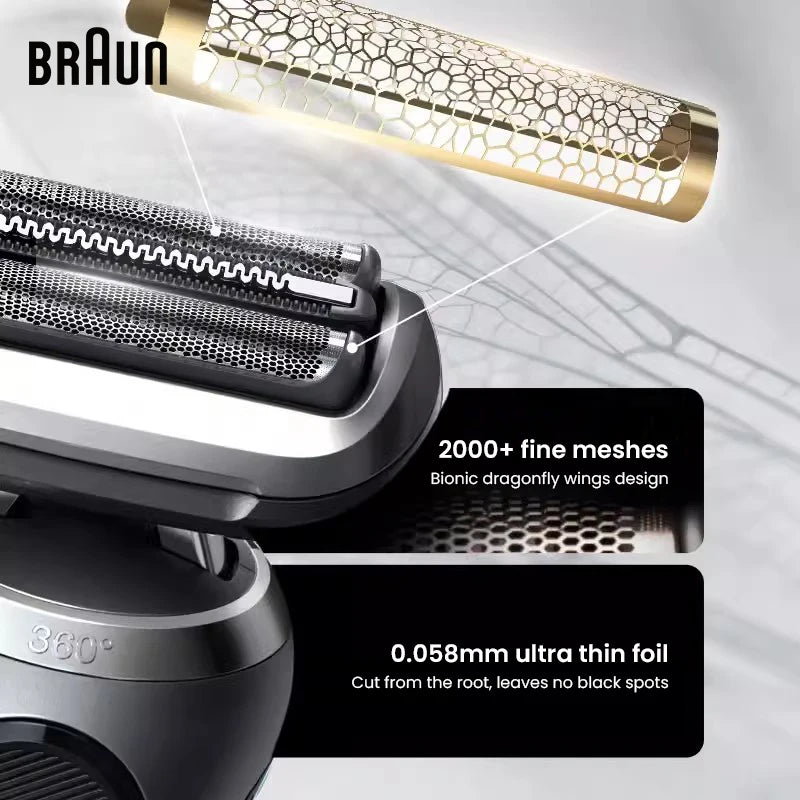 Original Braun Series 7 Pro Electric Shaver Rechargeable Men Razor 3 Modes Precision for Face Clean