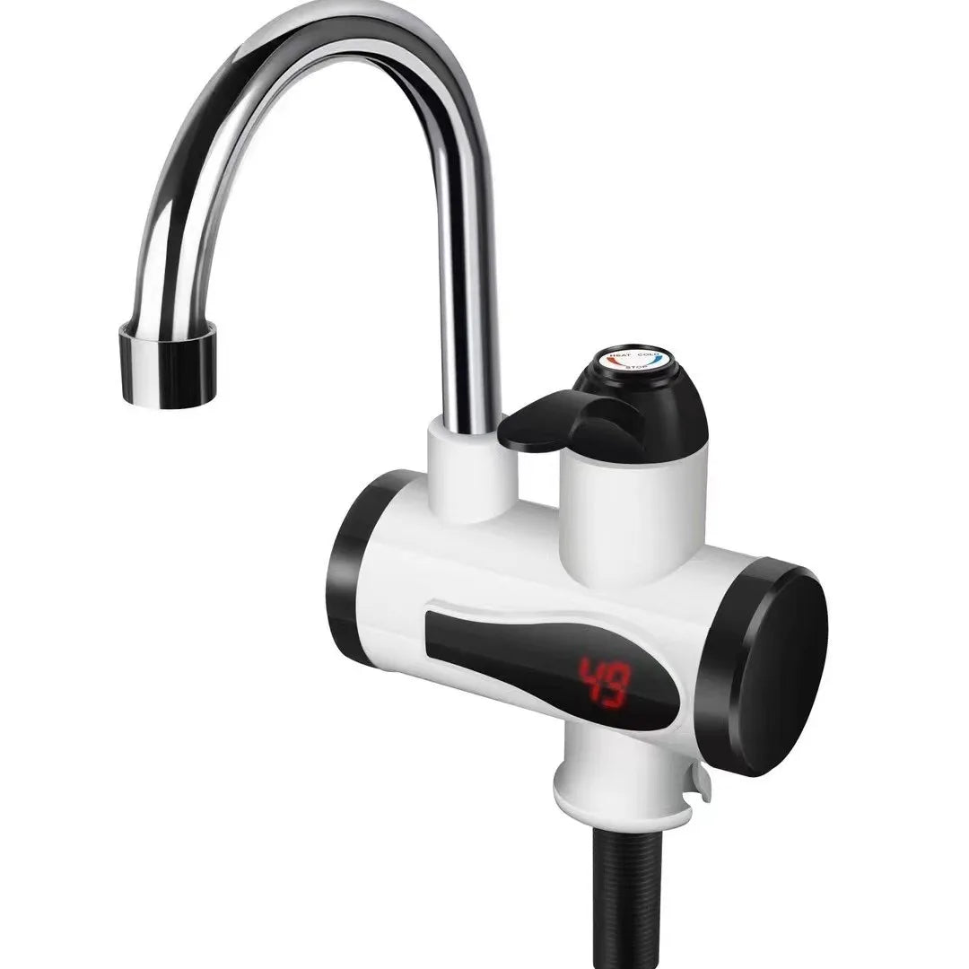 Electric Hot Cold Mixer Tap Instant Heating Faucet Temperature Adjustable Tankless Water Heater Kitchen Bathroom Supplies