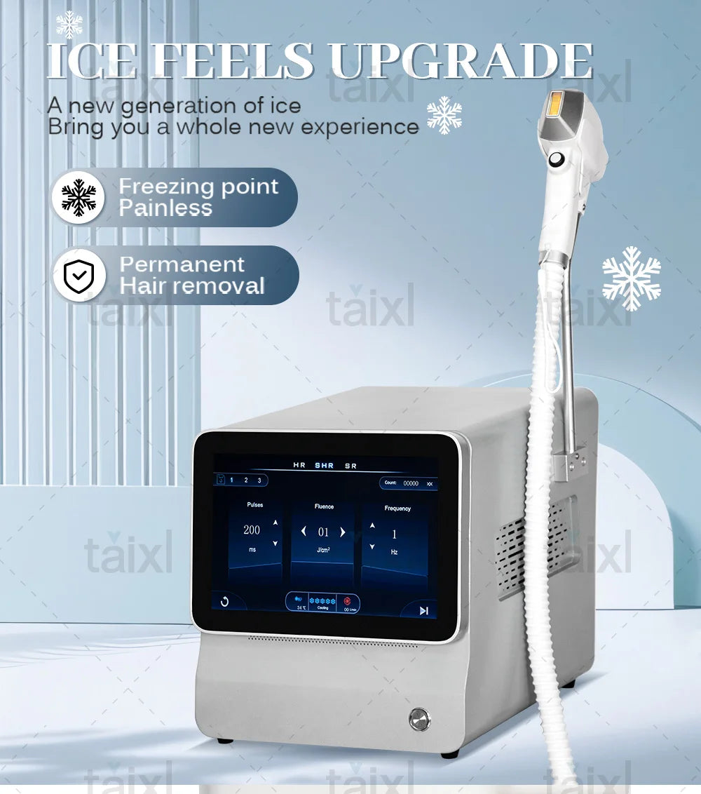 Portable Titanium laser And Soprano Ice Hair Removal System With A power of 4000W Designed For Professional Performance