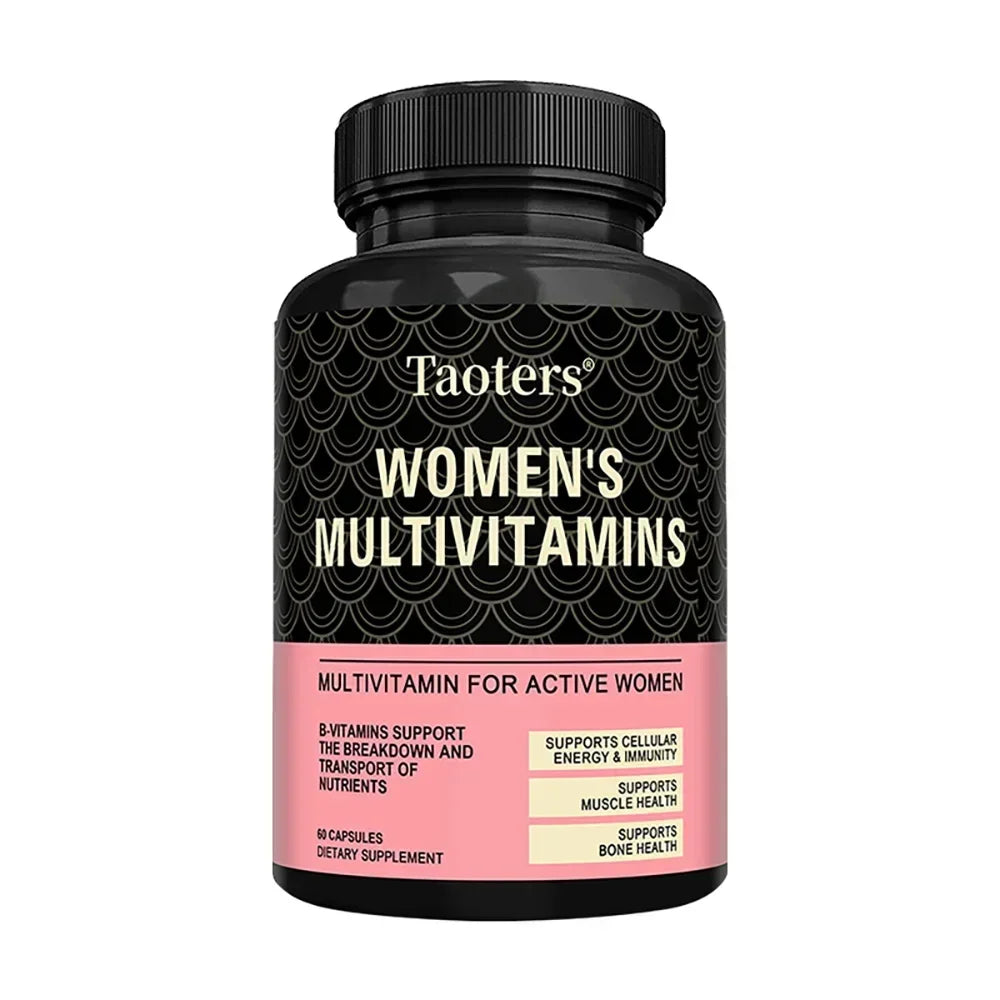 Women's Daily Multivitamin - Energy and Immune Support, Nourishes Hair, Skin, and Nails, Non-GMO, Soy-Free, Gluten-Free