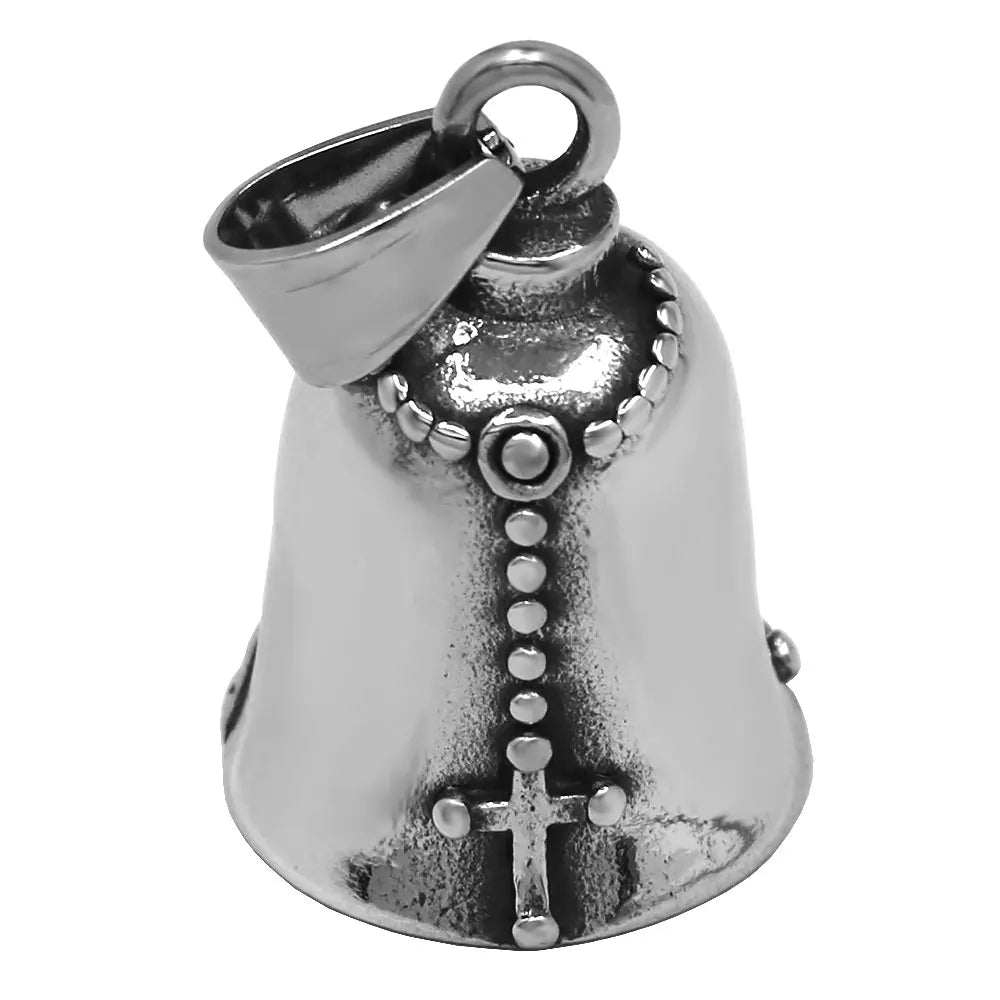 Norse Viking Warrior Spartacus Helmet Bell Pendant Stainless Steel Eagle Cross Jesus Rose Lady Rider Saint Mary USA Flag Jewelry