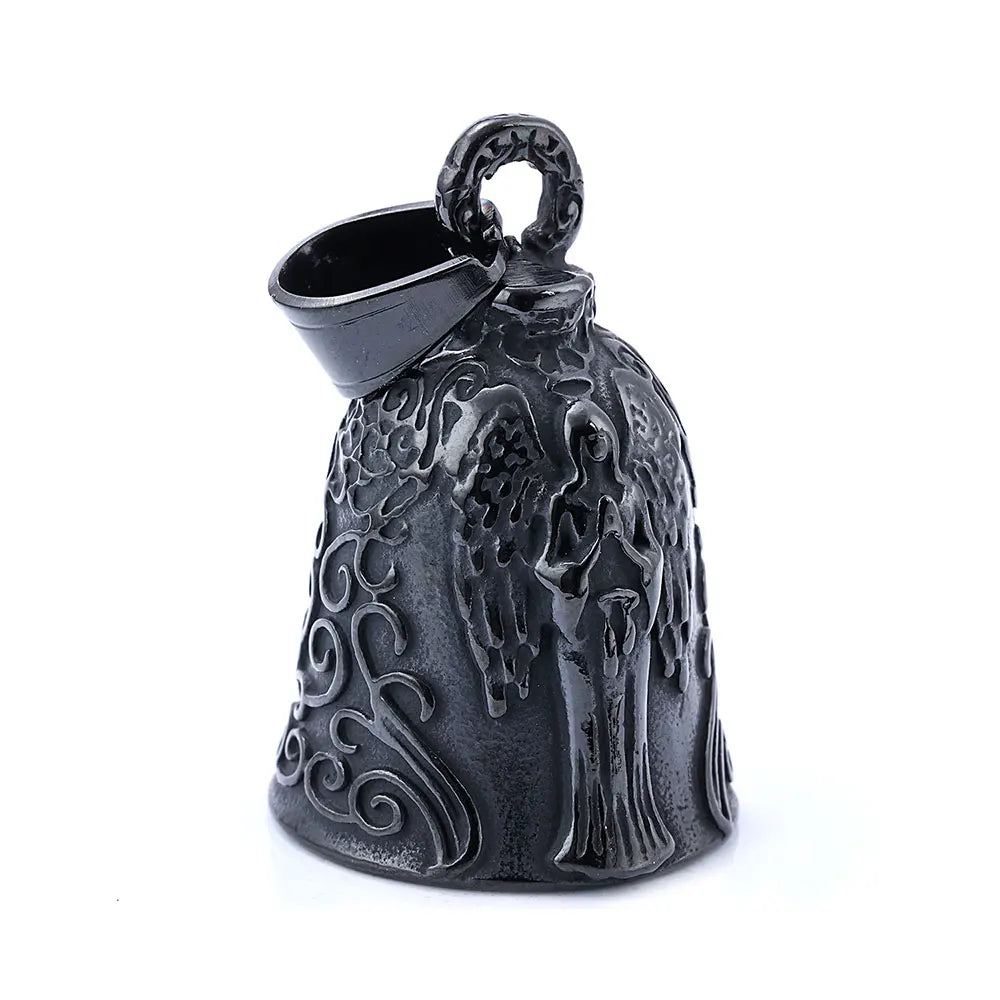 Norse Viking Warrior Spartacus Helmet Bell Pendant Stainless Steel Eagle Cross Jesus Rose Lady Rider Saint Mary USA Flag Jewelry