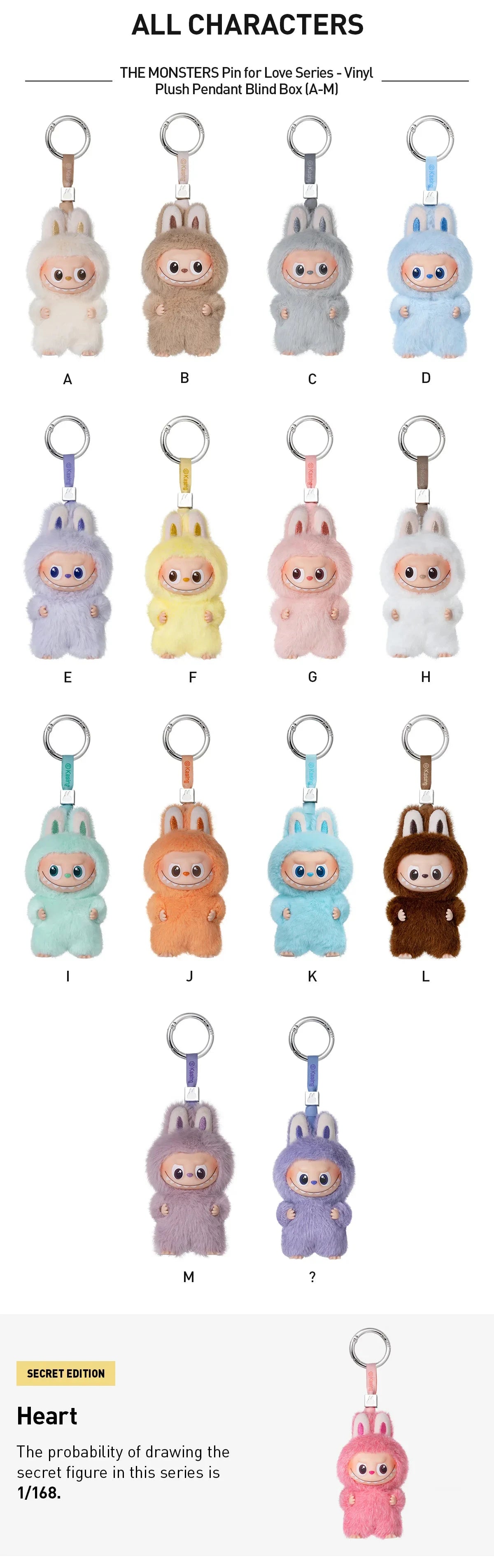 Mini Labubu 100% Authentic POP MART THE MONSTERS PIN FOR LOVE Series Blind Box Bag Toys Doll Gift