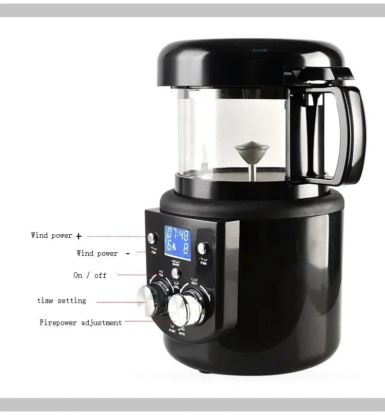 New 110g Home Coffee Roaster Electric Mini No Smoke Coffee Beans Baking Roasting Machine 110-240V 1400W Coffee Bean Roaster