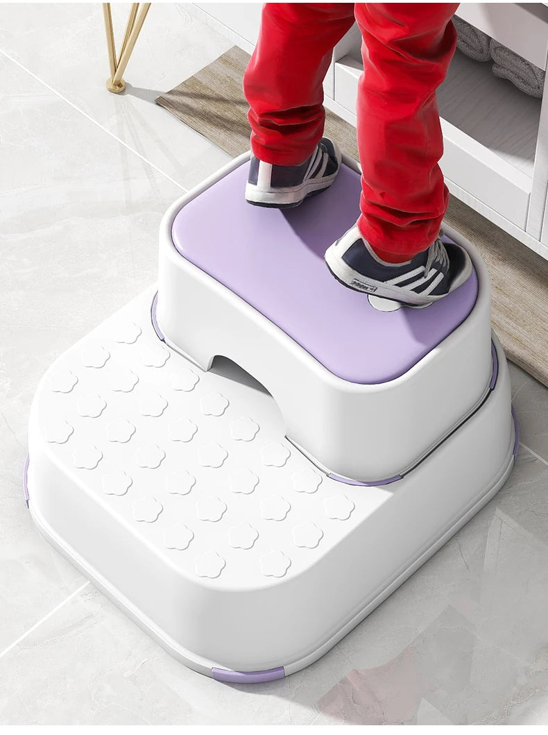 Kid Step Stool With Non-Slip Pads Living Room Furniture Kid Non-Slip Ottoman Potty Training Stool Children Safety Training Stool